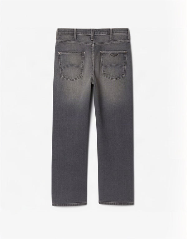 Jeans dritti da donna Armani W30 L30 cotone blu