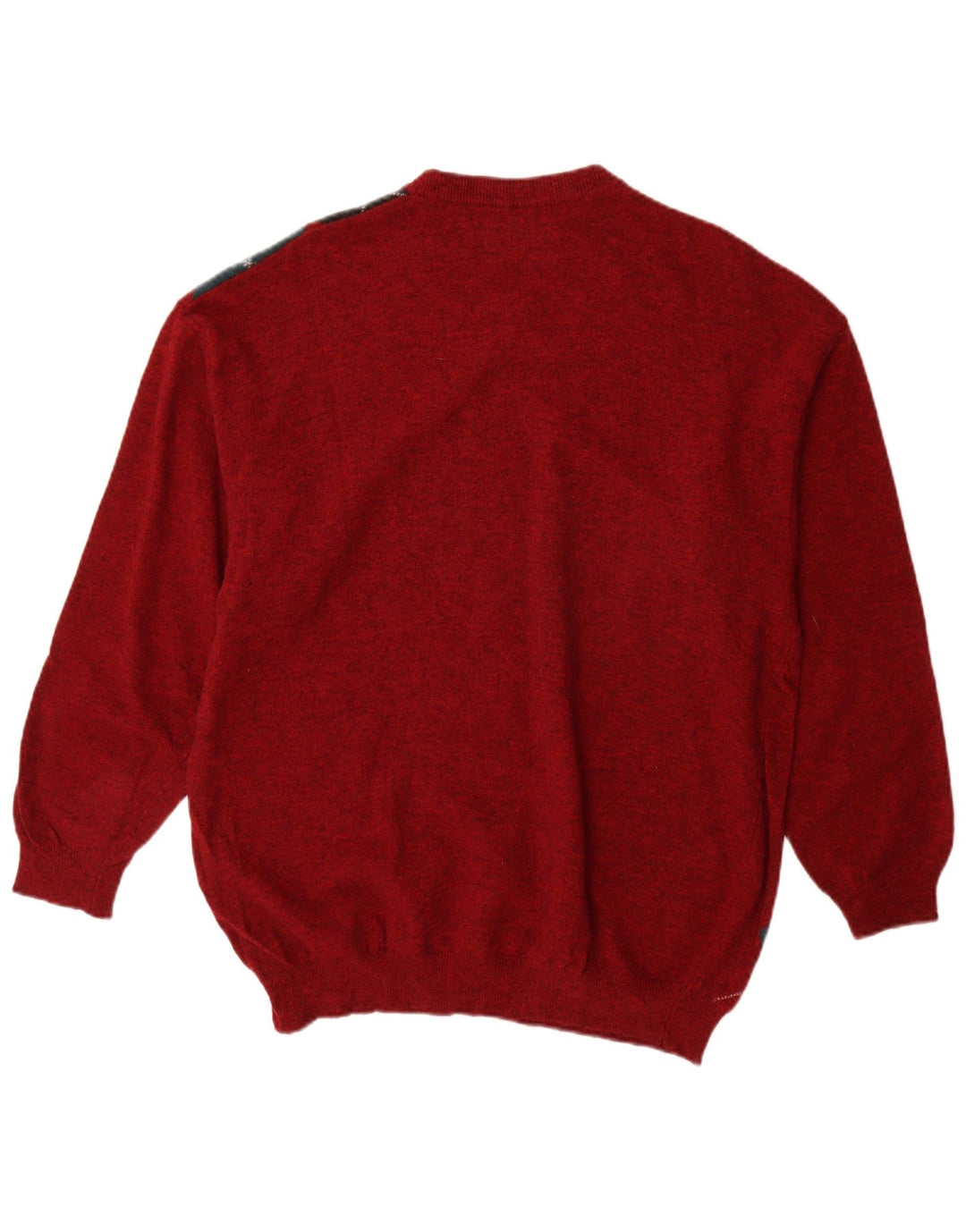 Maglione maglione girocollo da uomo Rian Rucci IT 56 XL Rosso Argyle/Diamante