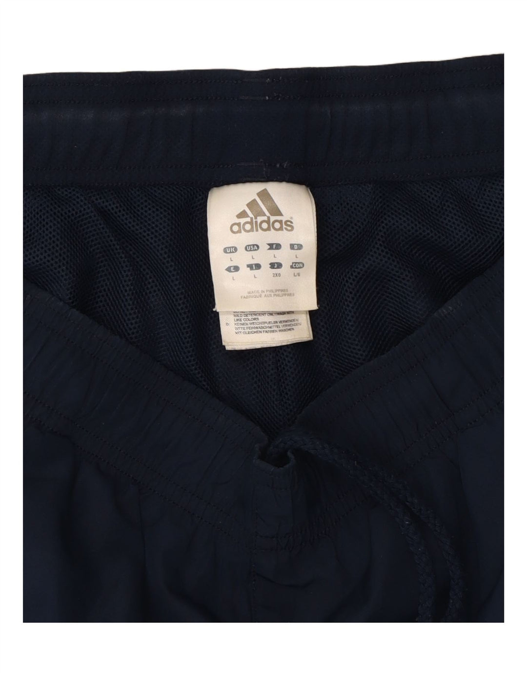 ADIDAS Mens Sport Shorts Large  Navy Blue Polyester