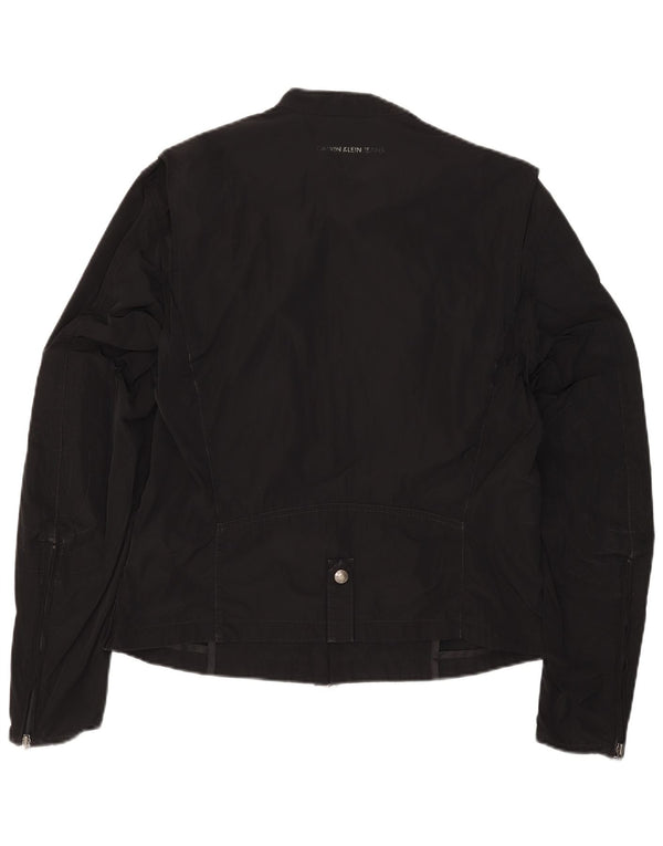 Giacca da corsa grafica da uomo Calvin Klein Jeans UK 42 XL Nera
