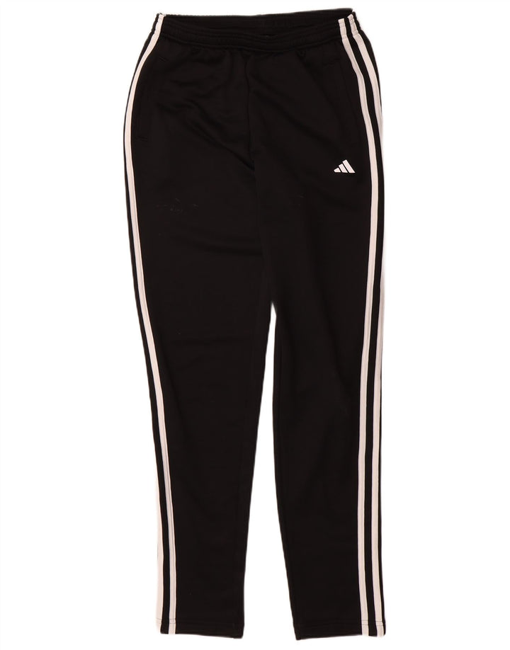Pantaloni della tuta Adidas Aeroready da ragazzo 13-14 anni in poliestere nero