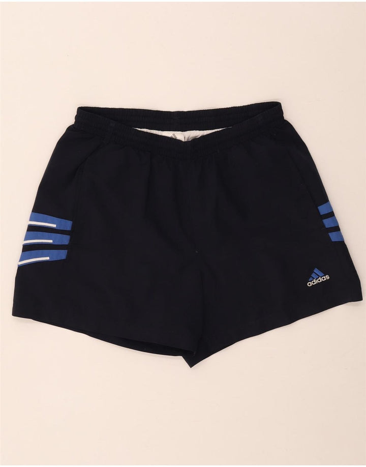 Pantaloncini sportivi da uomo Adidas Large blu navy in poliestere
