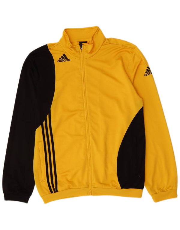 Giacca da tuta da uomo Adidas UK 42/44 Large Giallo Colourblock