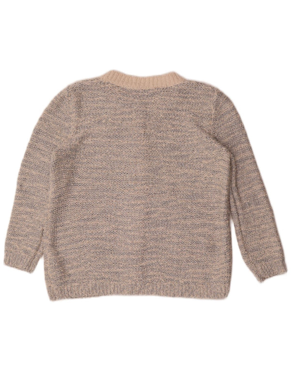Maglione cardigan con maniche a 3/4 da donna Marks & Spencer UK 14 grande cotone blu