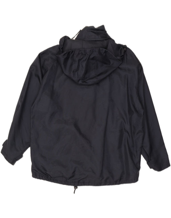 Giacca antipioggia da uomo con cappuccio grafico vestibilità ampia Invicta UK 38 medio blu navy