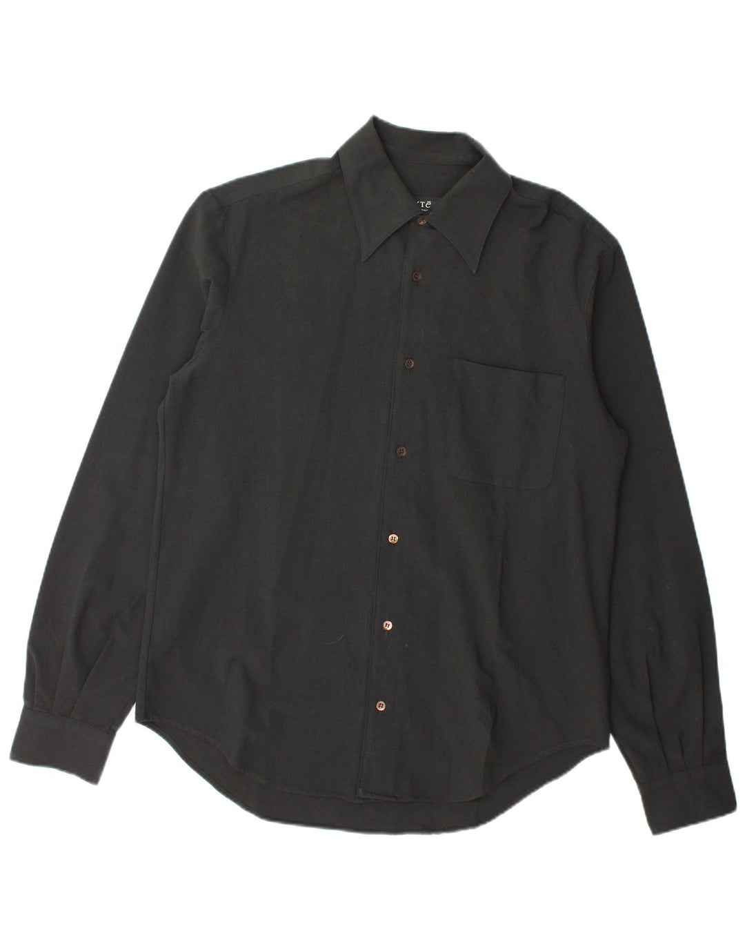 Camicia Uomo Exte Media Nera Lana Vergine