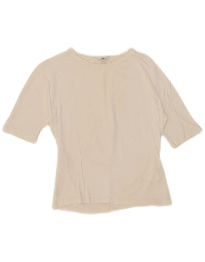 T-shirt da donna Max Mara Top UK 10 Small bianca in viscosa