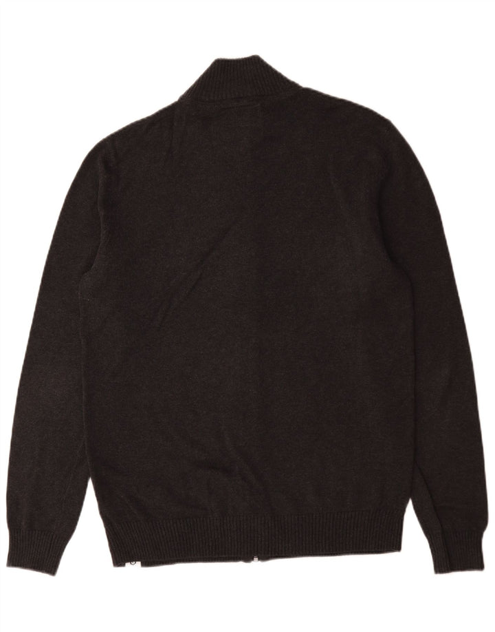 Maglione cardigan da uomo Jack & Jones grande grigio geometrico