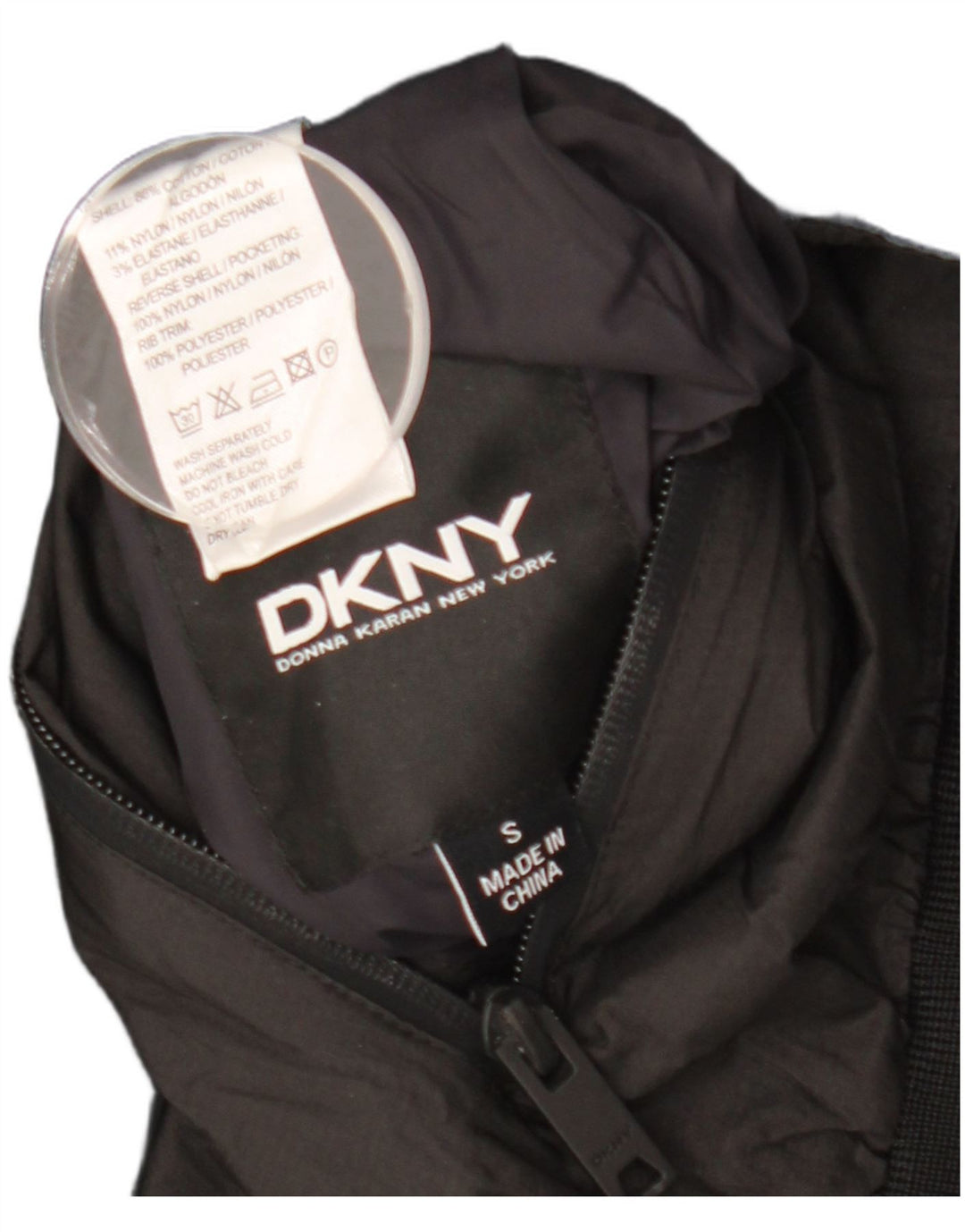 Giubbotto bomber da uomo DKNY UK 36 piccolo cotone blu navy