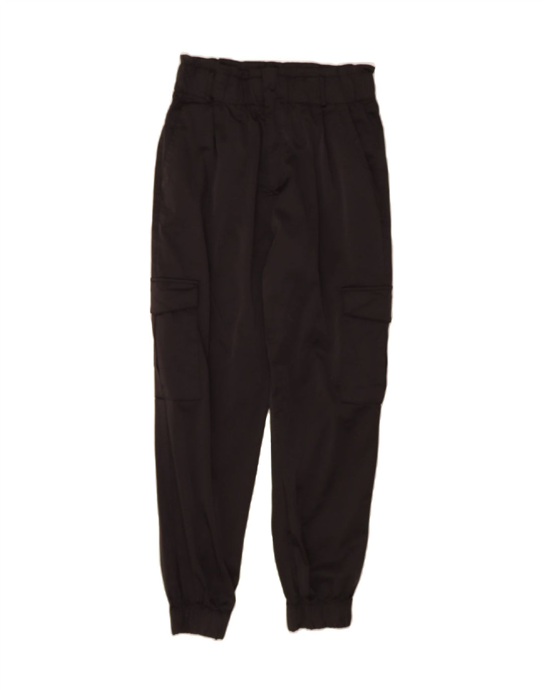 ZARA Womens Joggers Cargo Trousers Medium W28 L28 Black Vintage Zara and Second-Hand Zara from Messina Hembry 