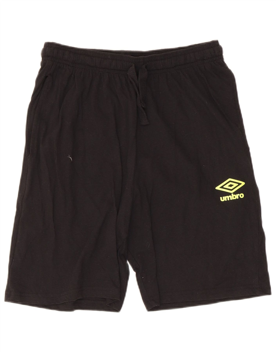 Pantaloncini sportivi regolari con grafica Umbro da uomo in cotone nero medio