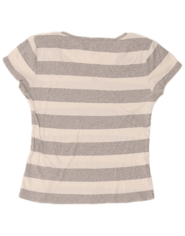 T-shirt da donna Tommy Hilfiger Top UK 18 XL a righe grigie
