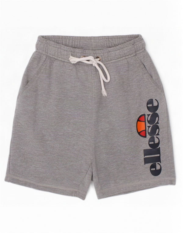 Pantaloncini sportivi grafici da bambino Ellesse 10-11 anni grigi chiazzati