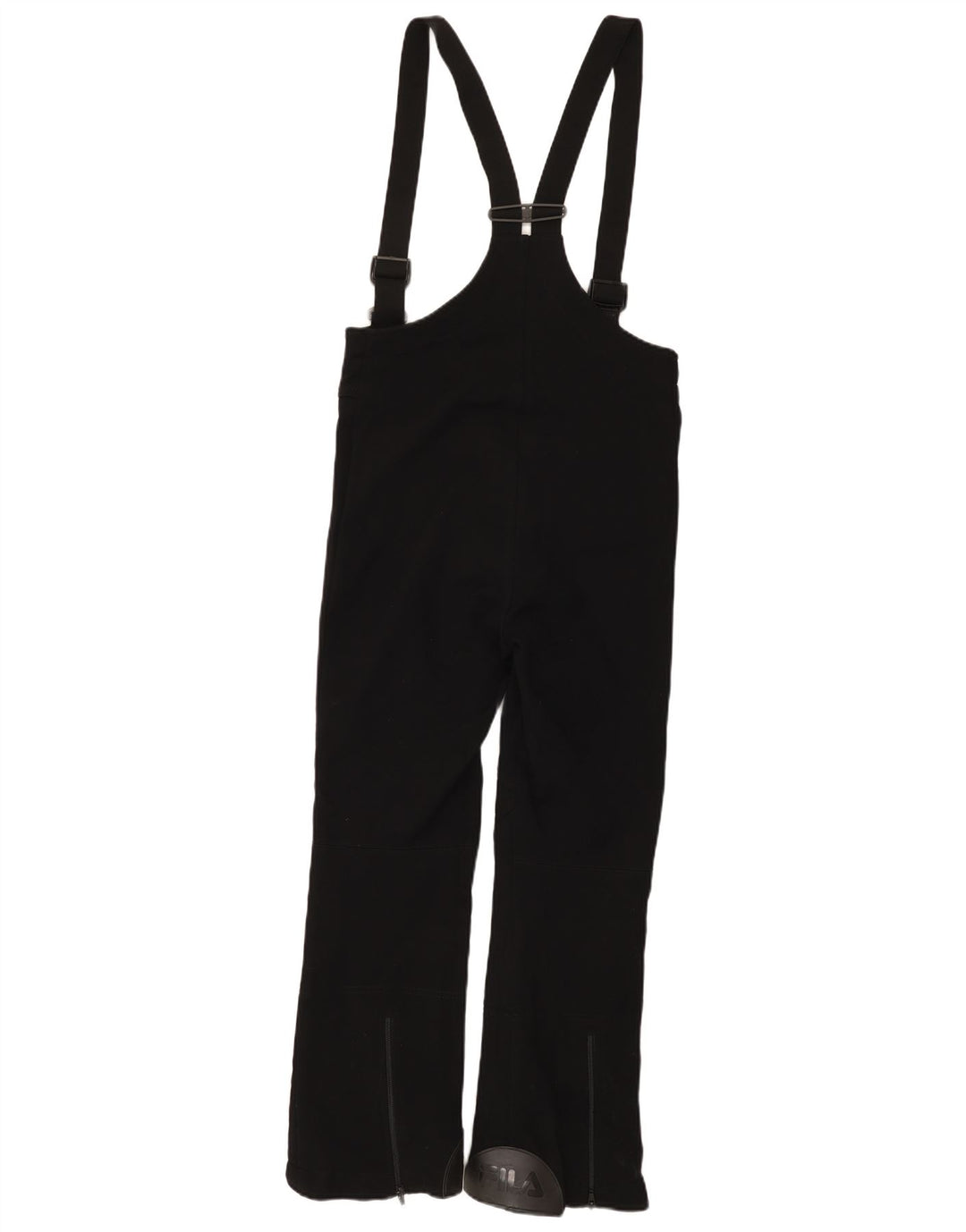 Pantaloni da sci Fila da donna con salopette grafica IT 46 Large Nero in poliammide
