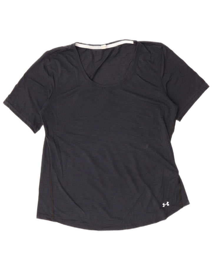 T-shirt da donna Under Armour Top UK 16 grande poliestere nero