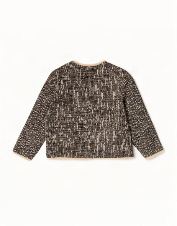 Giacca blazer con maniche a 3/4 da donna Marks & Spencer UK 14 grande grigio screziato