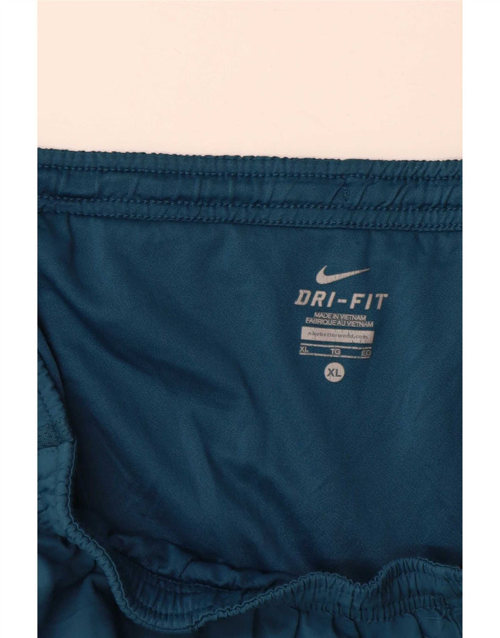 Pantaloncini Sportivi Nike Uomo Dri Fit XL Colore Blu a Blocchi