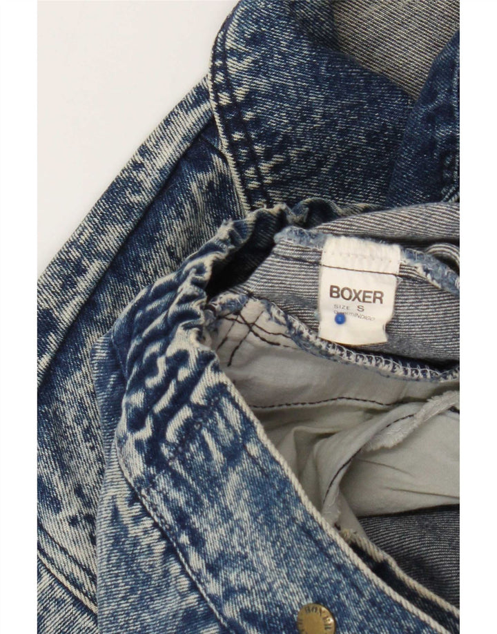 Boxer da uomo giacca di jeans UK 36 piccolo cotone blu