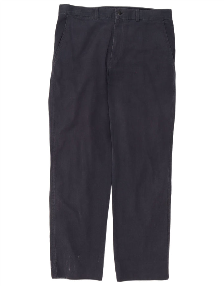 Pantaloni chino regolari da uomo Avirex W34 L30 cotone blu navy