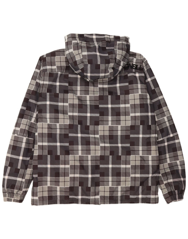 Giacca a vento con cappuccio da uomo O'NEILL UK 40 grande grigio geometrico