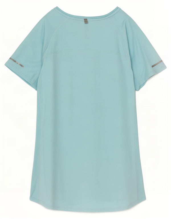 T-shirt Nike Dri Fit da donna Top UK 10 Small Blu Poliestere