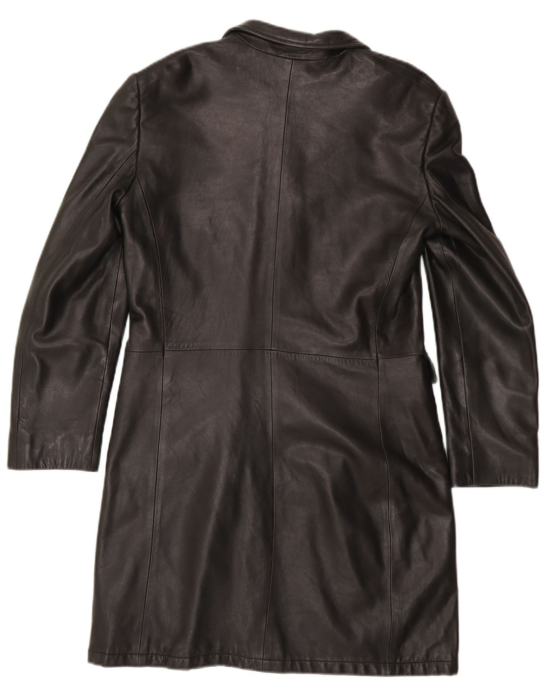 Cappotto in pelle da donna Marella UK 12 Pelle nera media
