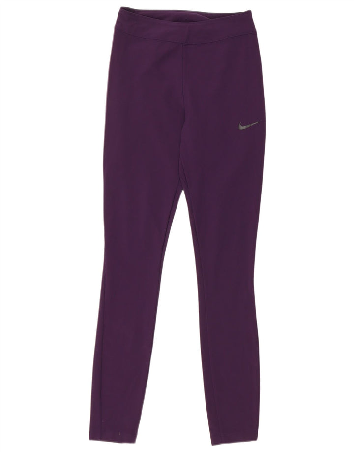 Leggings Nike Dri Fit da donna UK 6 XS nylon viola
