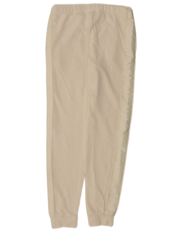 Pantaloni da tuta con grafica Kappa da donna Joggers UK 8 Small Beige Cotton