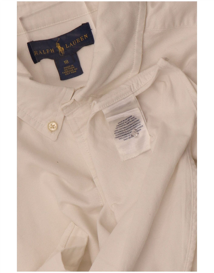Camicia Ralph Lauren da ragazzo 15-16 anni in cotone bianco