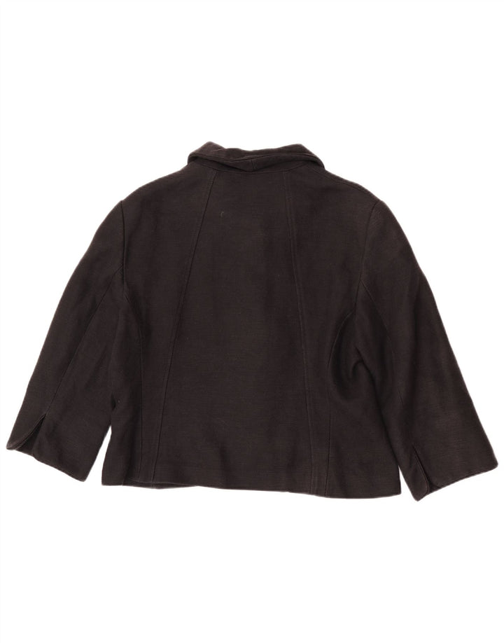 Giacca blazer da donna a 4 bottoni con maniche a 3/4 Phase Eight UK 10 piccola nera