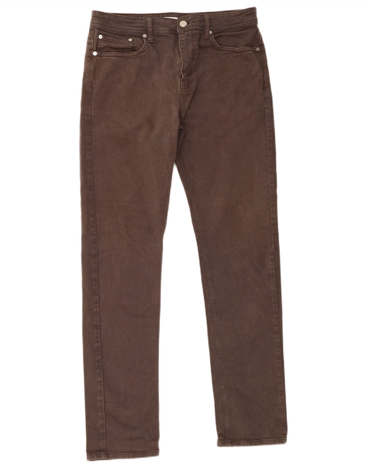 Jeans slim da uomo Reiss W32 L32 cotone grigio
