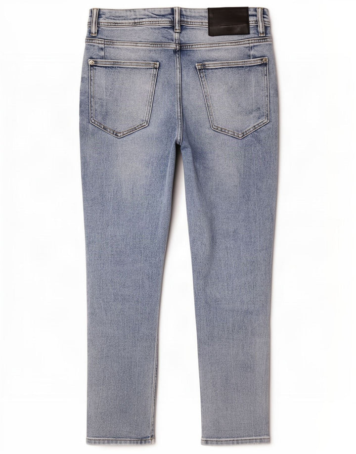 Jeans corti effetto consumato Zara da uomo EU 40 medio W31 L25 blu