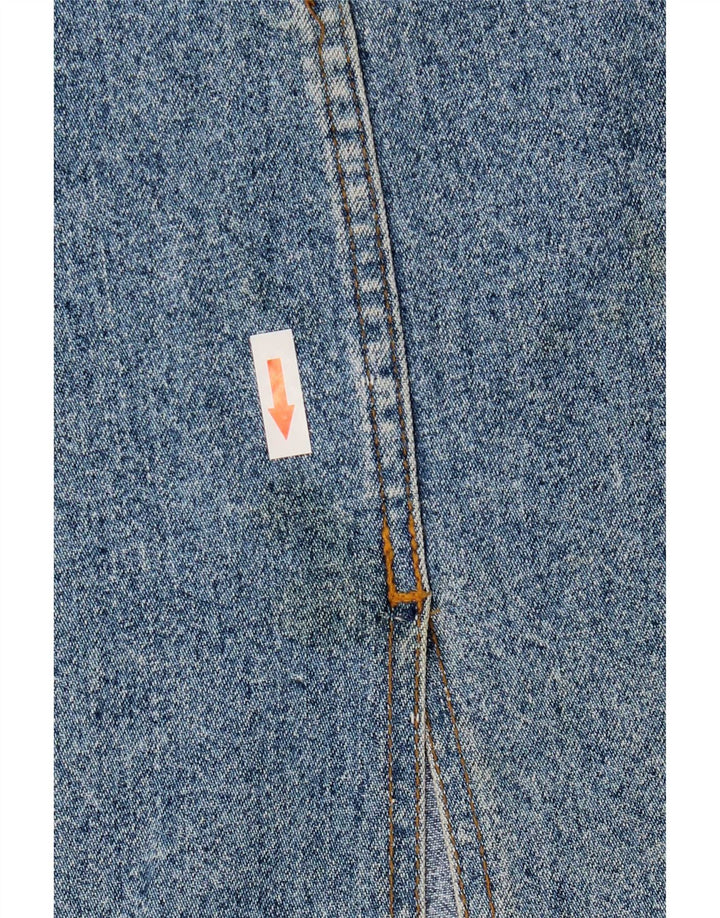 Gonna di jeans vintage da donna IT 46 grande W34 in cotone blu