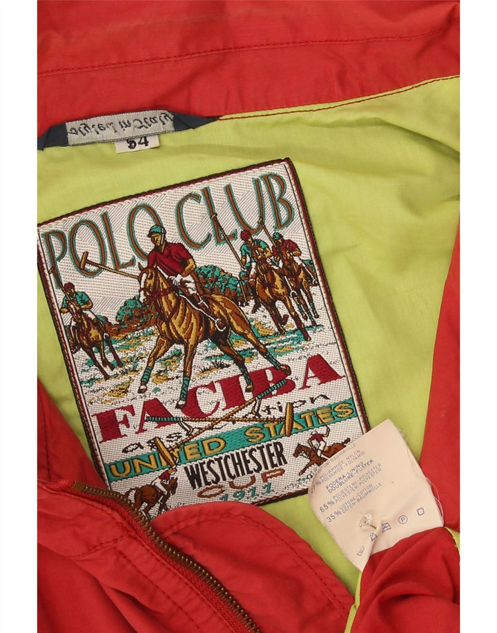 Giacca Utility Uomo Faciba IT 54 2XL Rosso Cotone