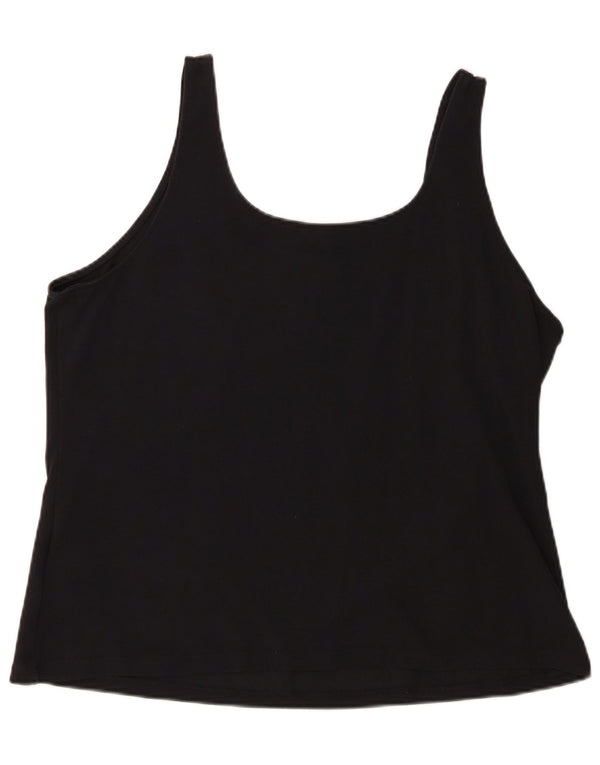 Canotta corta da donna Nike UK 20 2XL cotone nero