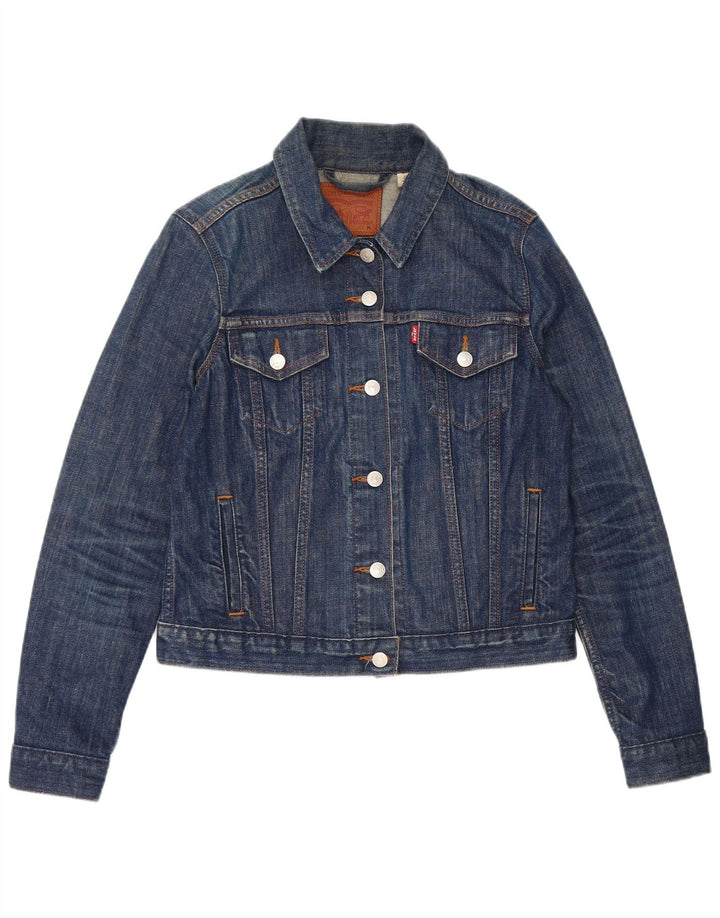 Giacca di jeans corta da donna Levi's UK 12 Blu medio
