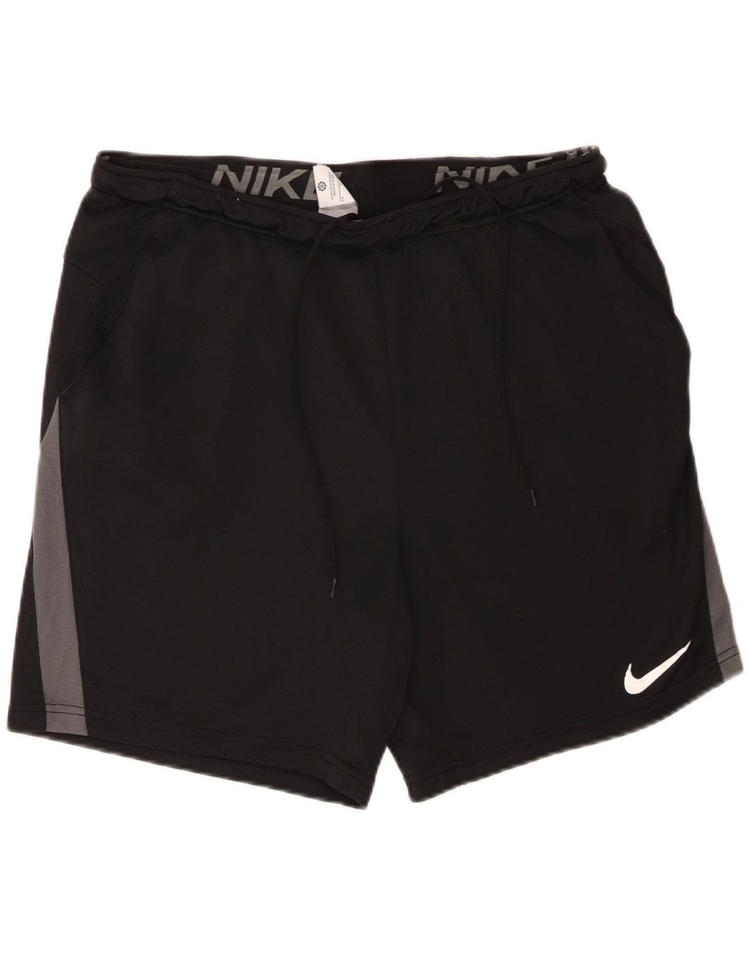 Pantaloncini sportivi Nike da uomo Dri Fit XL neri in poliestere color block