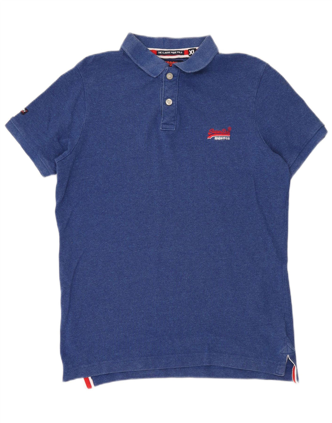 Polo da uomo Superdry XL in cotone blu