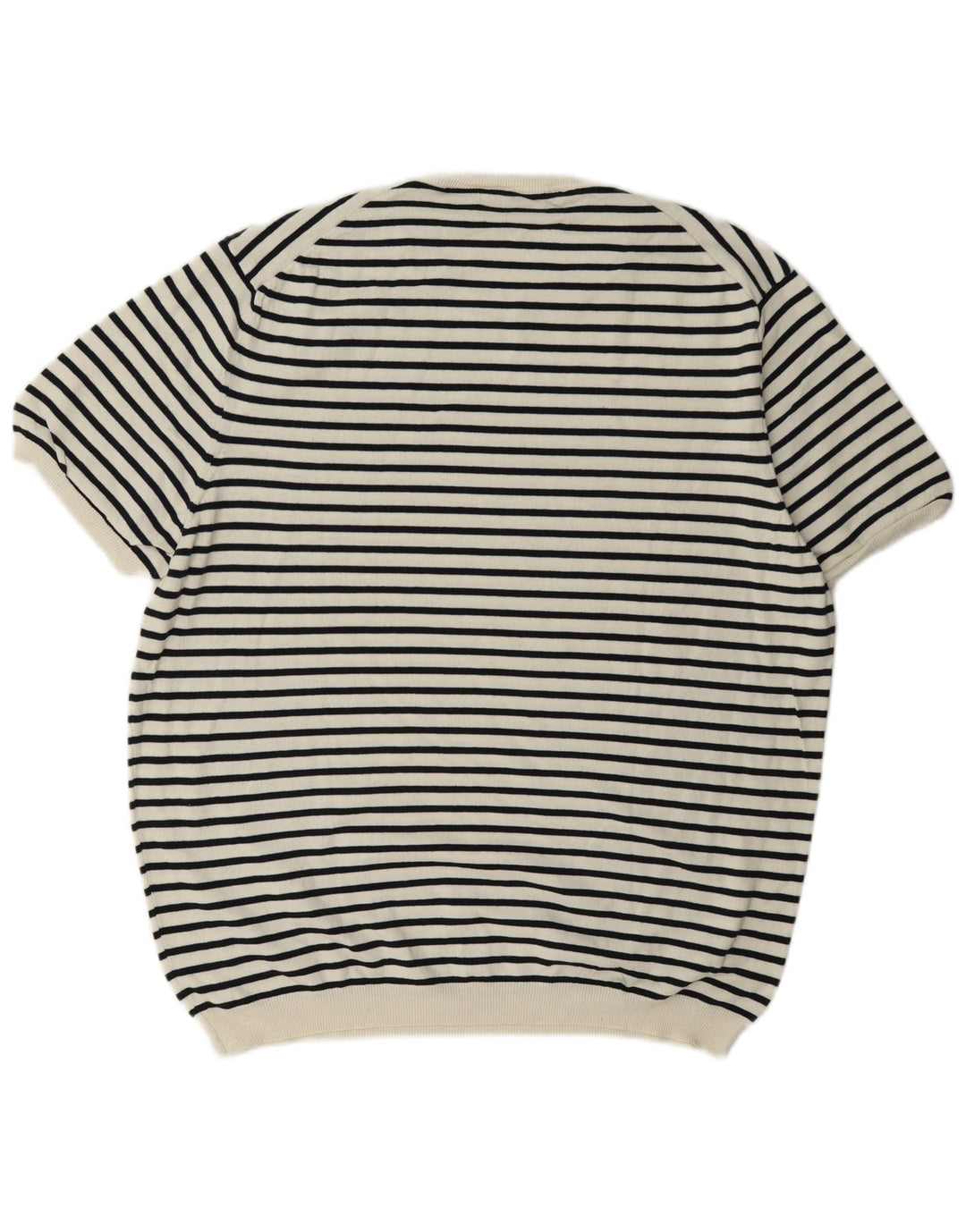 T-shirt standard da donna Zara UK 18 XL a righe bianche