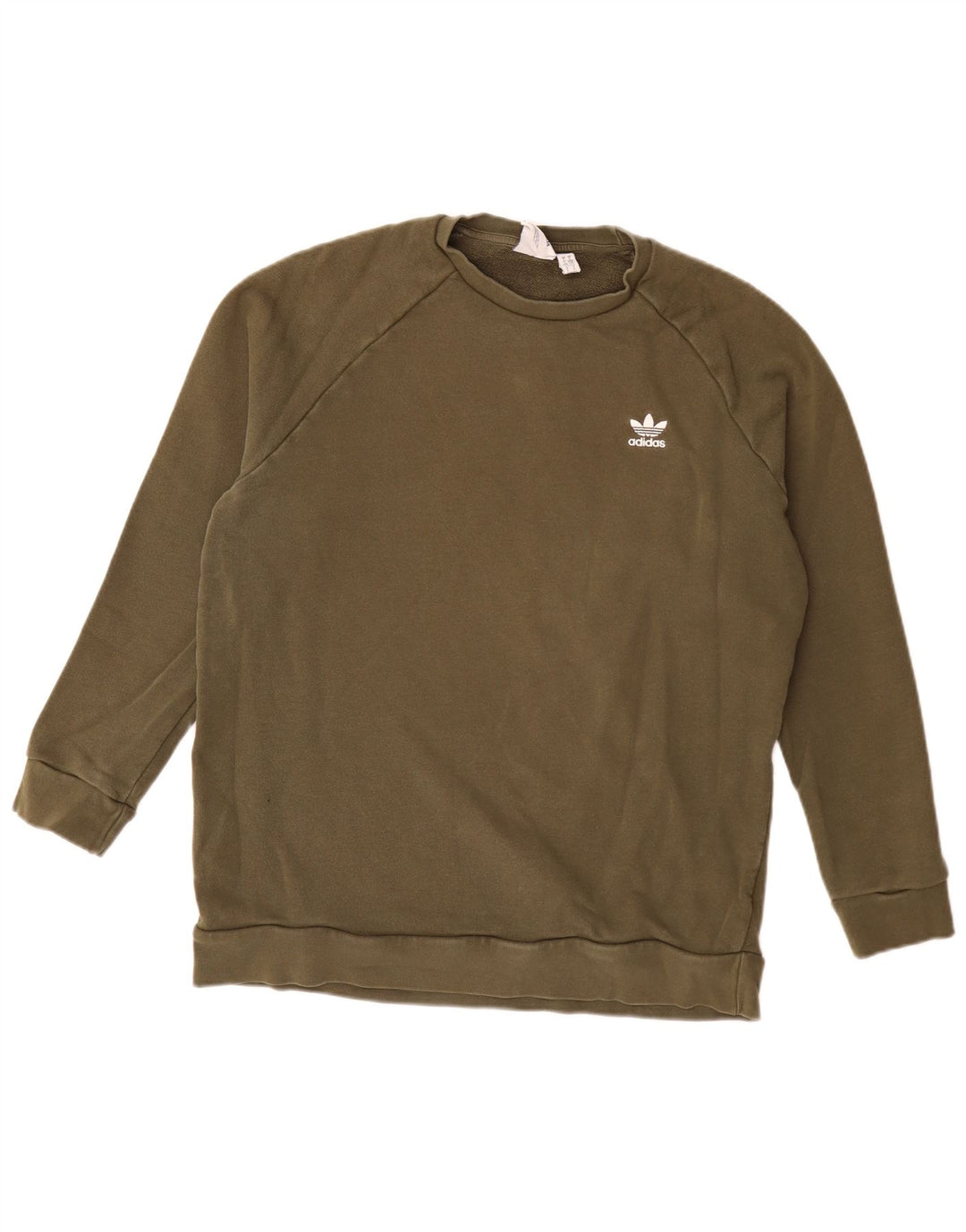 Felpa da uomo Adidas Maglione grande in cotone kaki