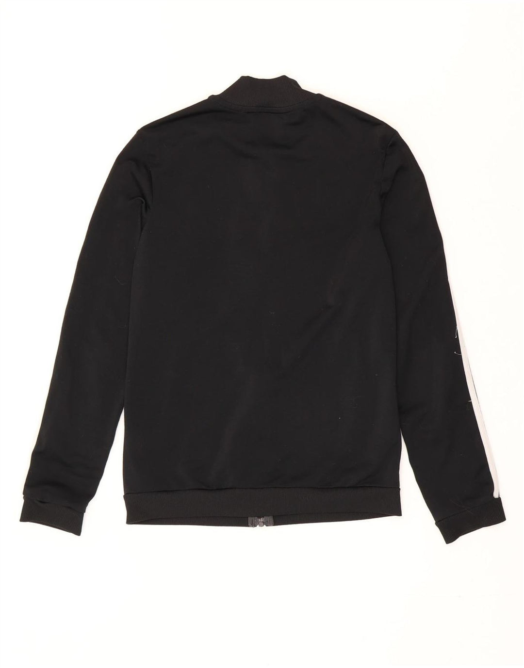 Giacca da tuta da donna Adidas UK 4/6 XS poliestere a righe nere