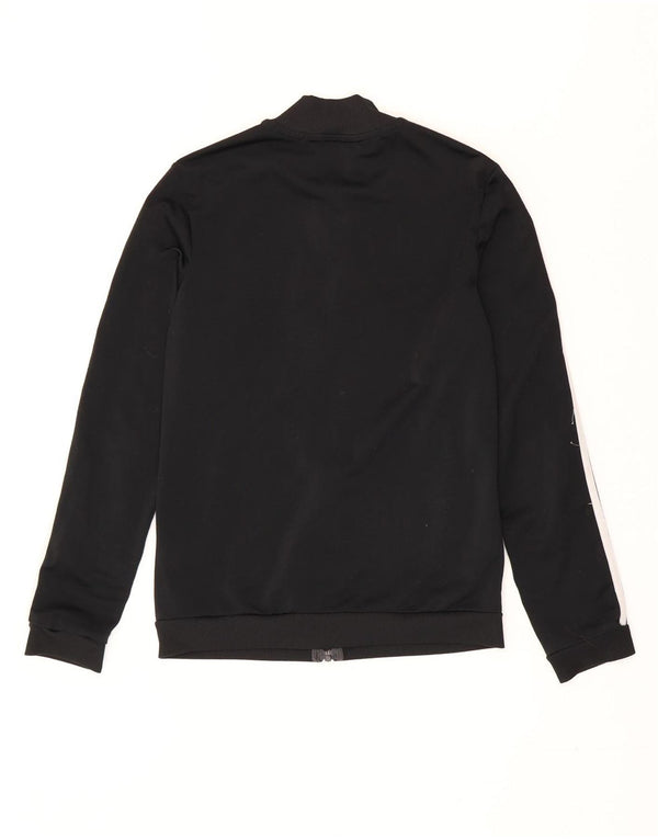 Giacca da tuta da donna Adidas UK 4/6 XS poliestere a righe nere