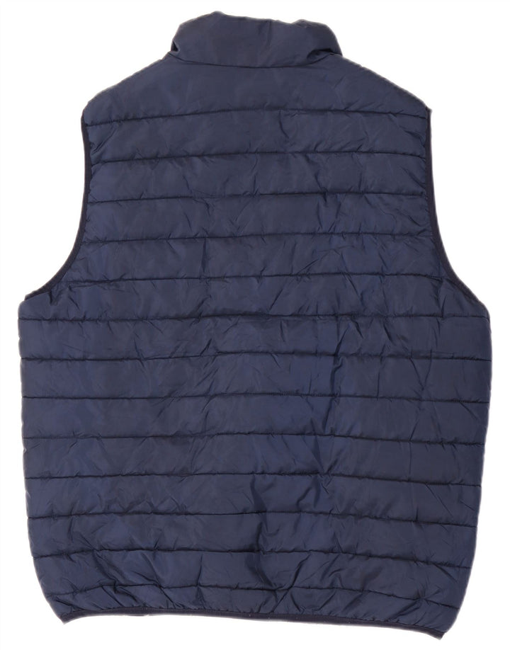 Gilet imbottito da uomo Jack & Jones UK 40 grande poliestere blu navy