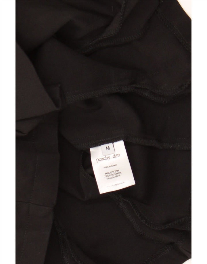 Canottiera corta da donna Peachy Den UK 12 cotone nero medio