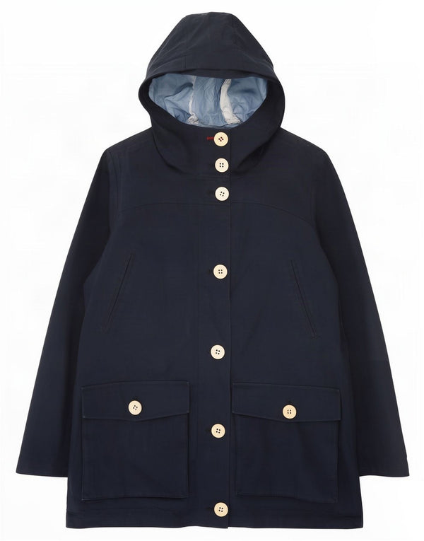 Giacca antipioggia con cappuccio da donna Canadiens UK 8 Small Poliestere blu navy