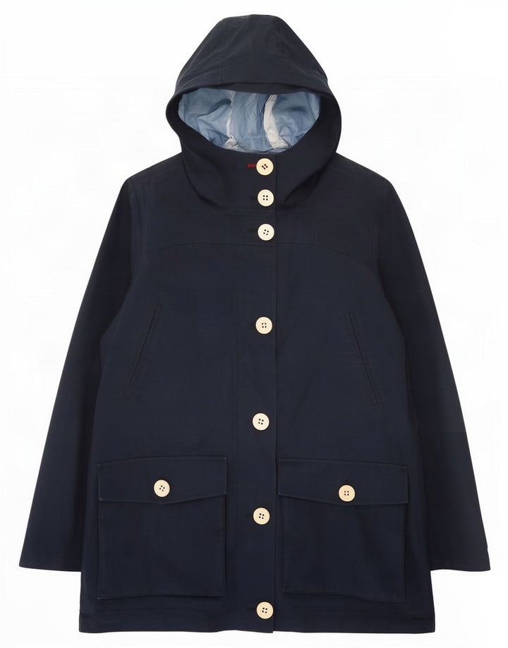 Giacca antipioggia con cappuccio da donna Canadiens UK 8 Small Poliestere blu navy