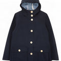 Giacca antipioggia con cappuccio da donna Canadiens UK 8 Small Poliestere blu navy