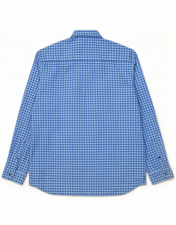 Camicia S.Oliver da uomo vestibilità regolare 2XL in cotone a quadretti blu