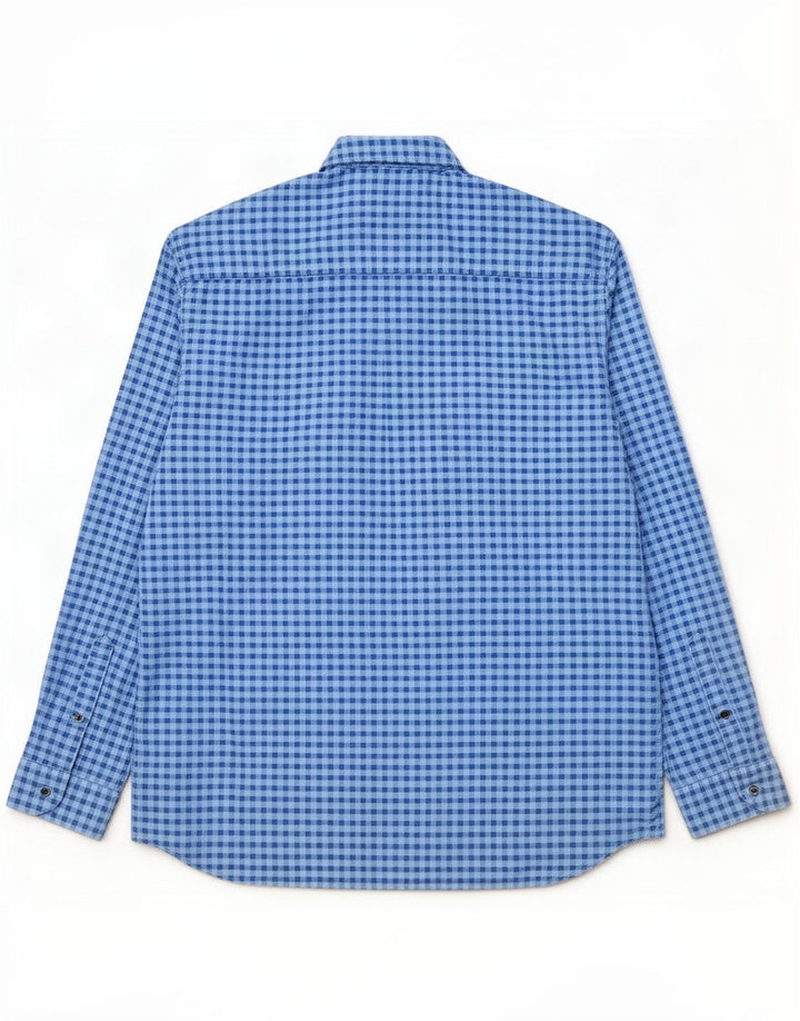 Camicia S.Oliver da uomo vestibilità regolare 2XL in cotone a quadretti blu