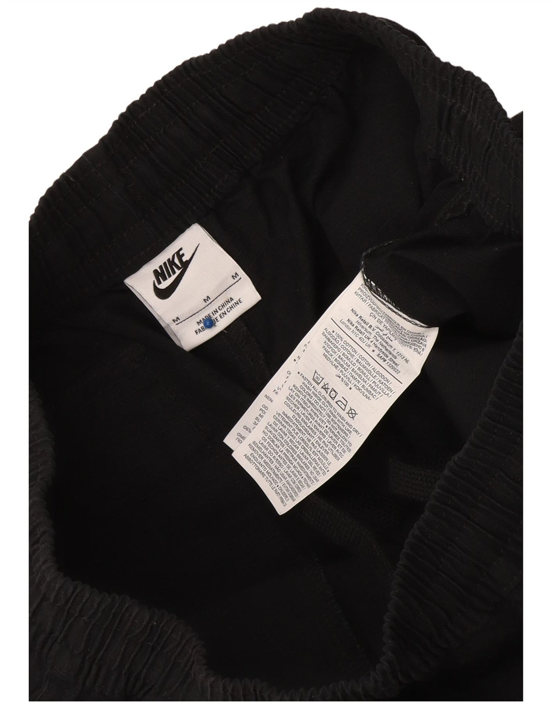 Pantaloncini sportivi cargo da uomo Nike, cotone medio nero
